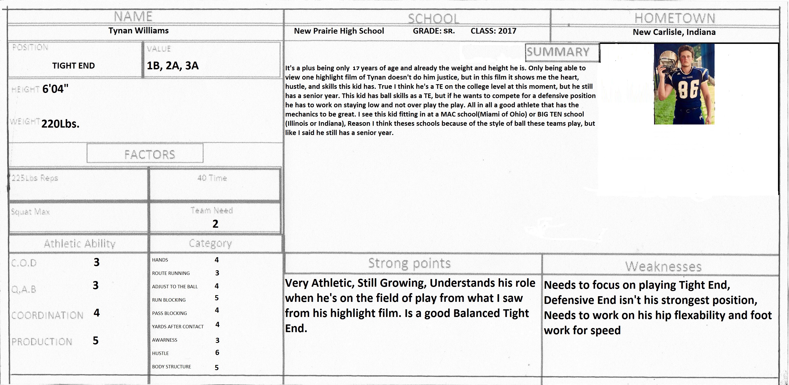 Keithan Henry  SMWW Scout  Pine Bluff, Arkansas, United States In Football Scouting Report Template